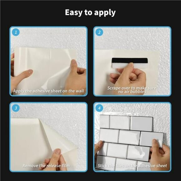 Double Sided Adhesive Tape Roll for Peel Stick Tile Craft DIY Projects 30ft - Picture 5 of 7